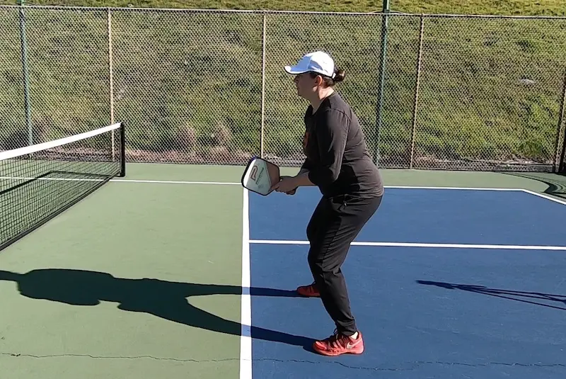 Position à a volee au Pickleball