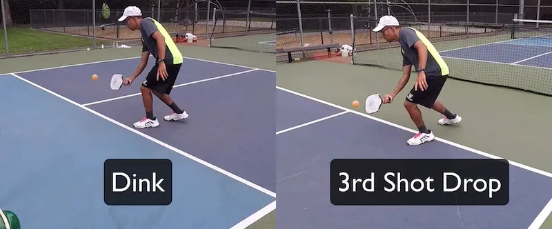 Le drop shot au Pickleball
