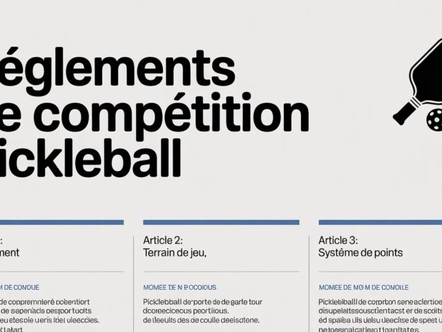 RTA Pickleball Tour : Le guide ultime des règlements de compétition 2026