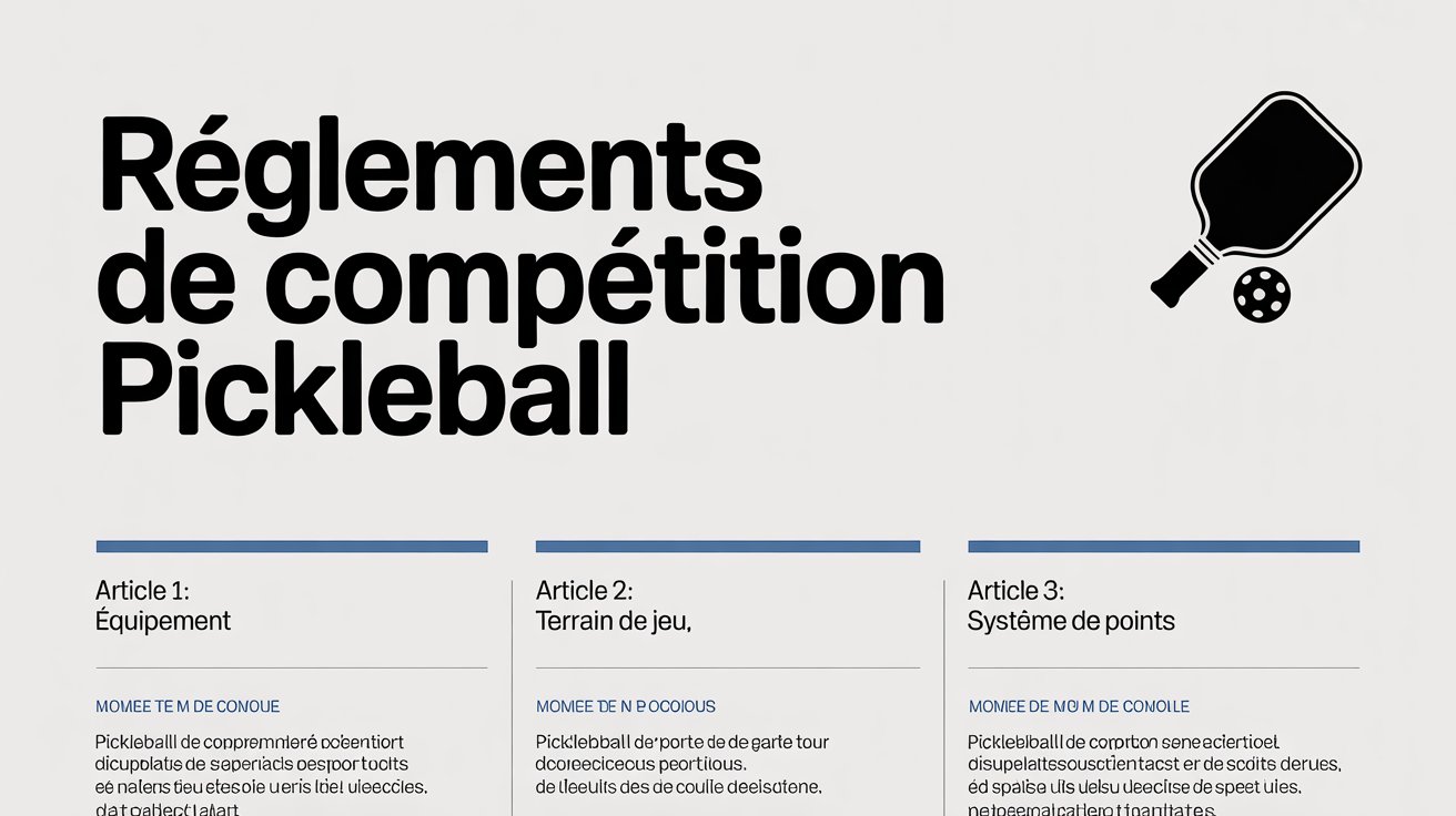 RTA Pickleball Tour : Le guide ultime des règlements de compétition 2026