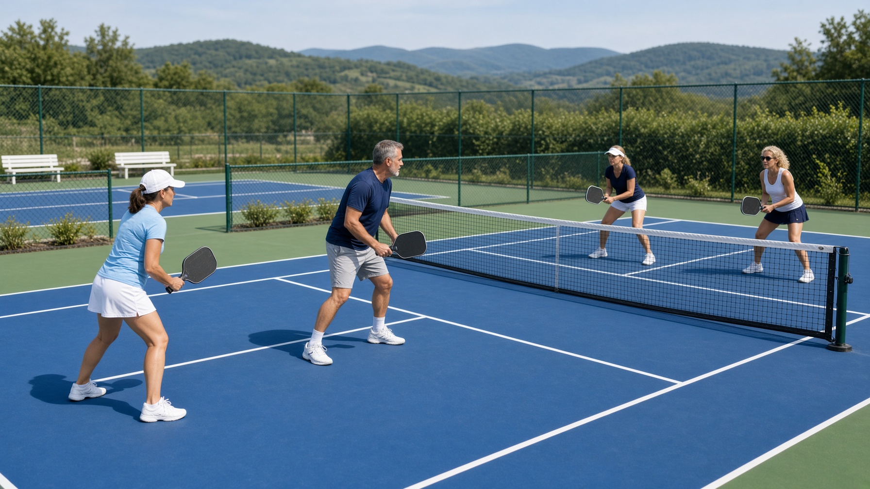 Le pickleball s’installe dans les clubs de tennis de province